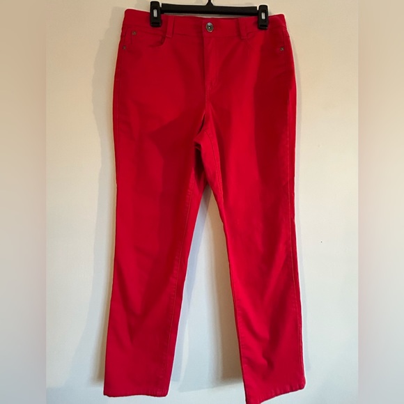 Red Jeans - Macy’s Style &Co. size 12 w/tummy control - Picture 8 of 8